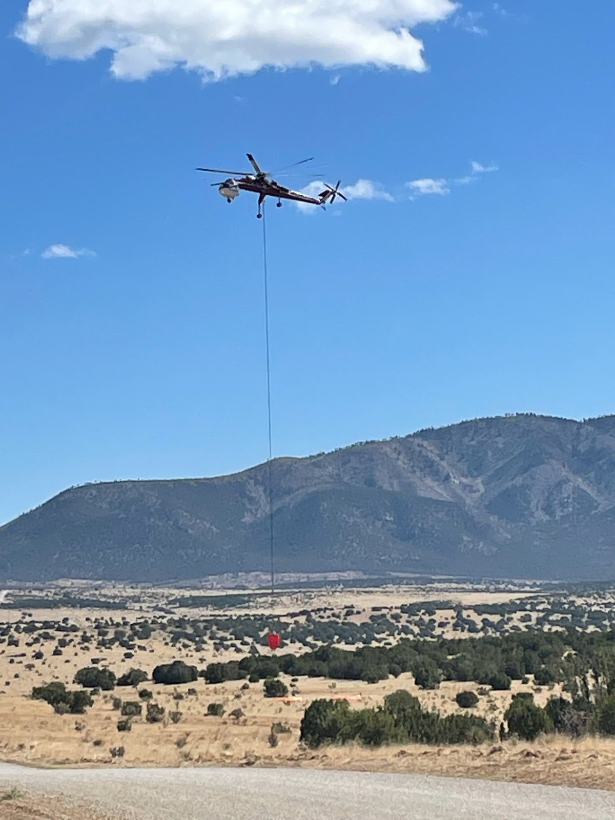 Seven Cabins Fire-Helicopter- May 15, 2026