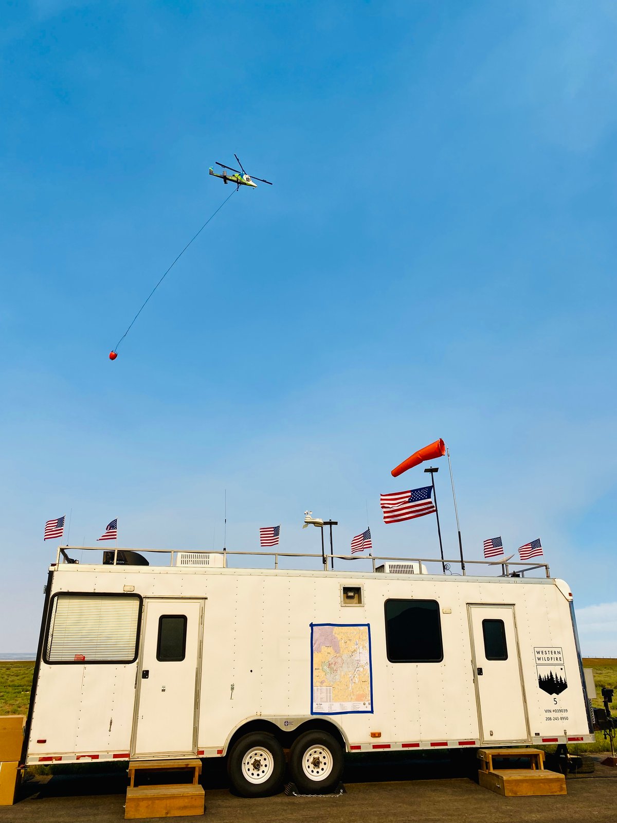 Flying over the Flags