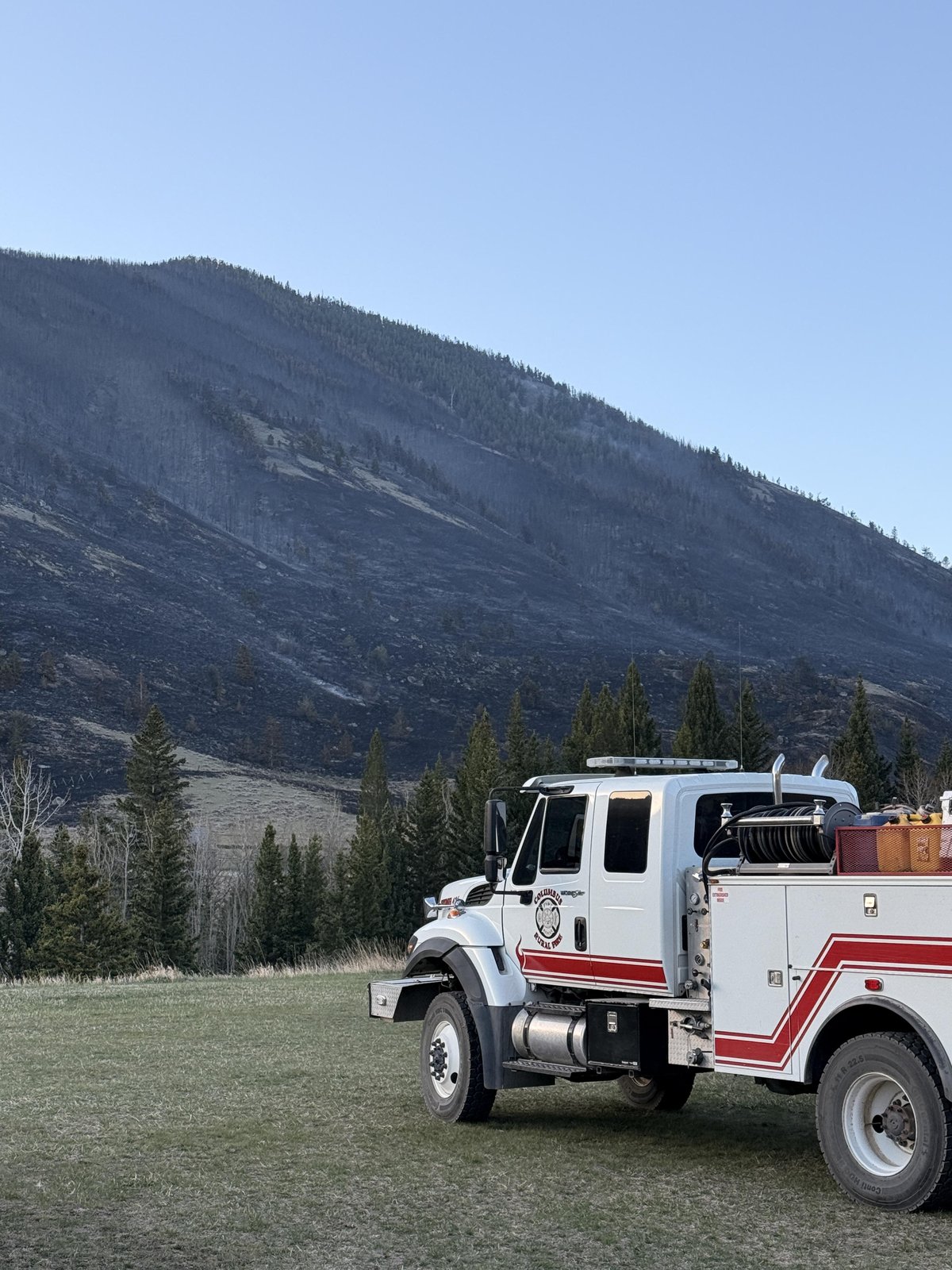 Columbus Rural Fire engine on-scene