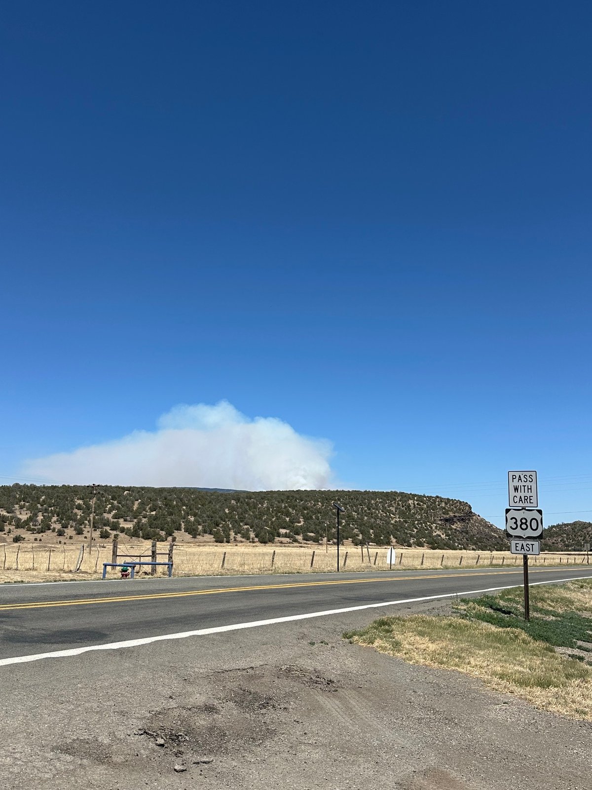Seven Cabins Fire-Smoke Plume- May 16, 2026