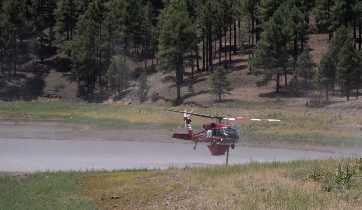 Helicopter Dip at Snow Lake