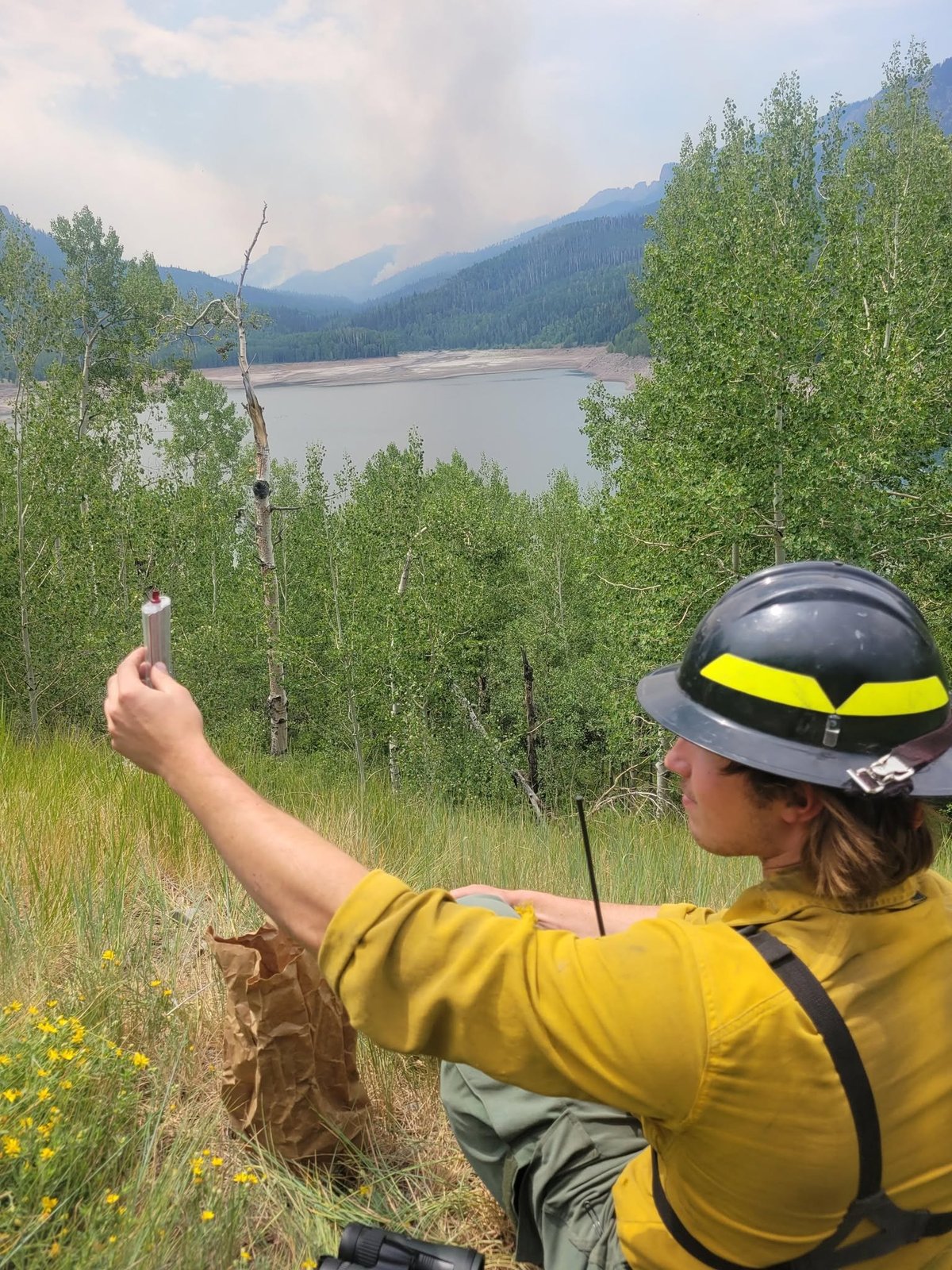 Lookout Justin Kirsch in Div P on the Gold Mountain Fire July 19, 2026