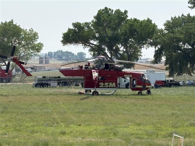Type 1 Helicopter at Helibase for Snyder Fire, July 2