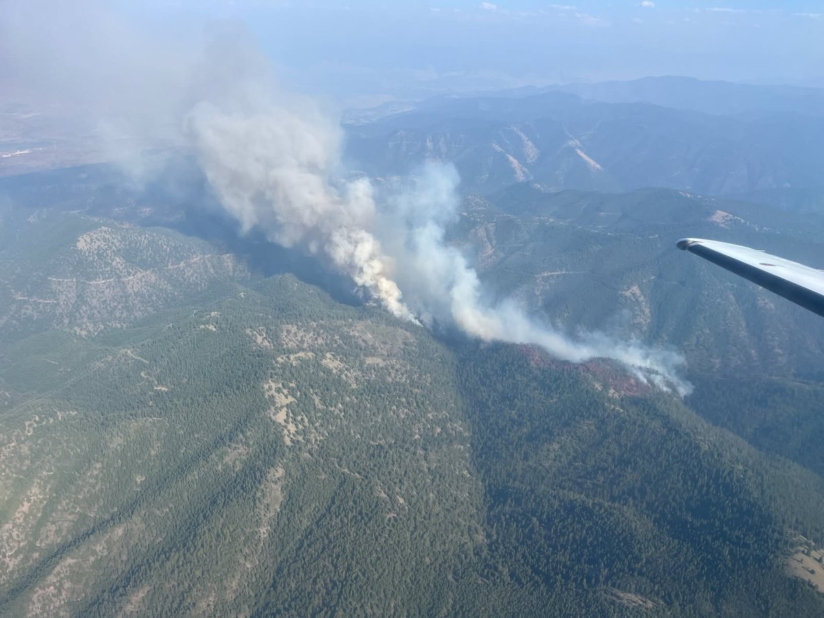 View of the Elder 1 Fire from Air Attack