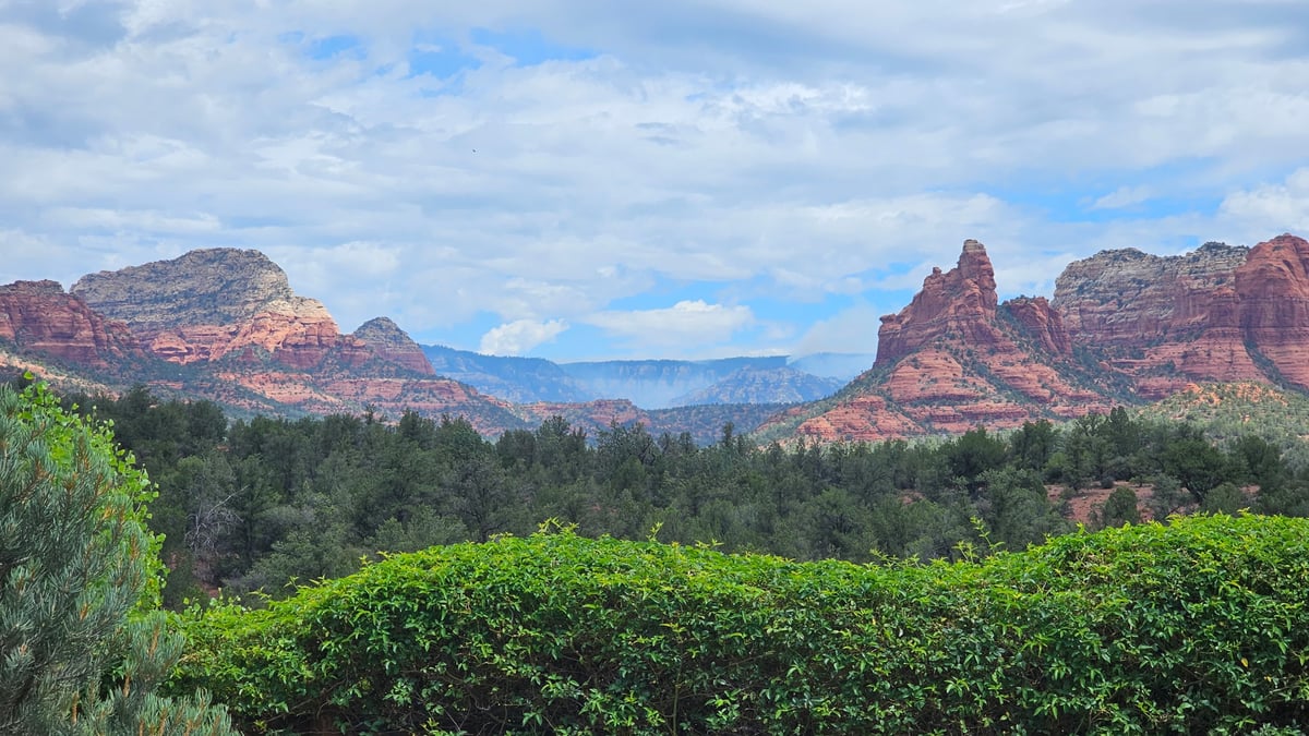 View of Fire from Sedona