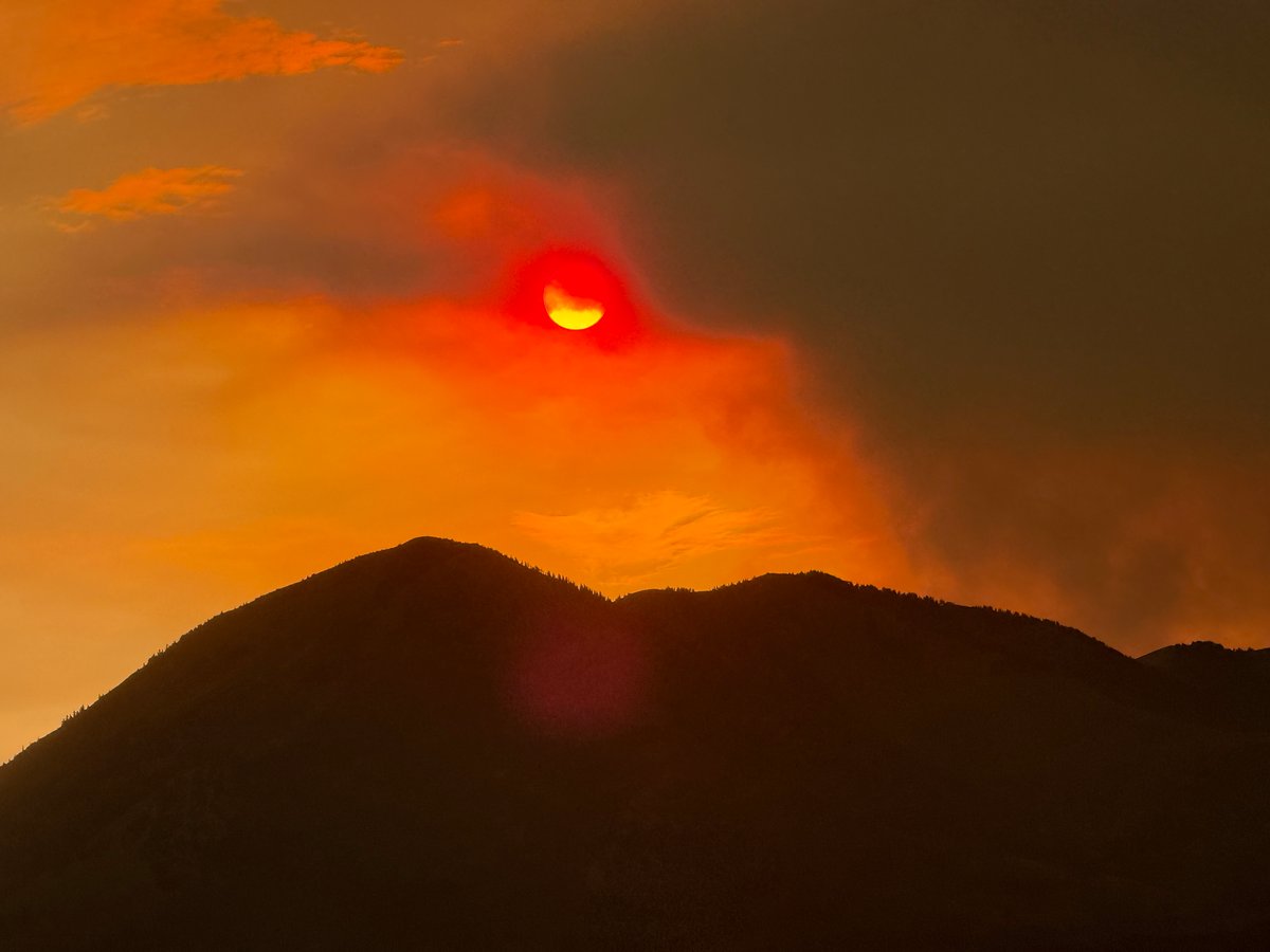 Smoky Sunset on 7/6