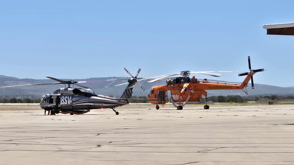 Seven Cabins Fire- New Helicopters- May 19, 2026
