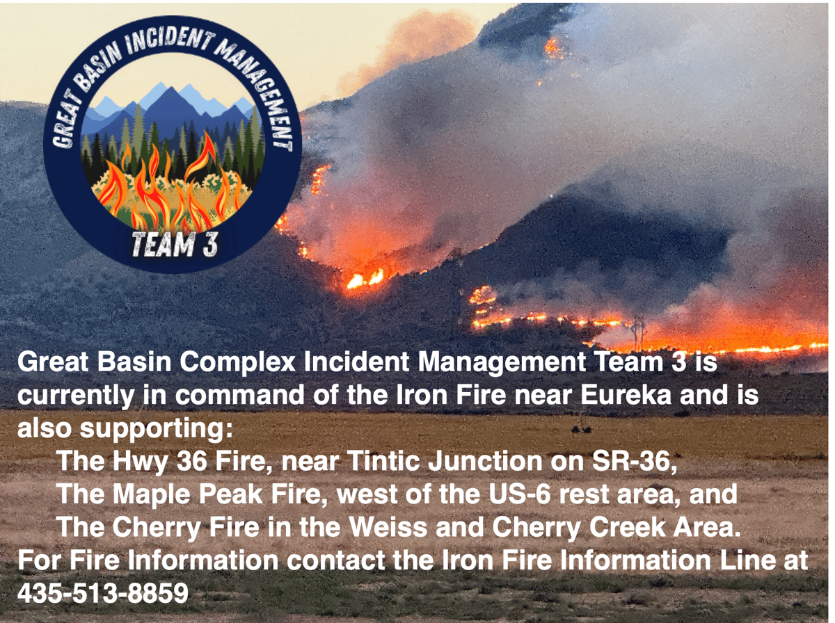 Great Basin Team 3 supporting multiple fires