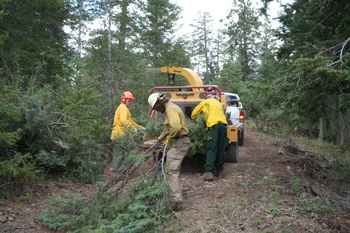 Sacaton Fire - Chipper Operations