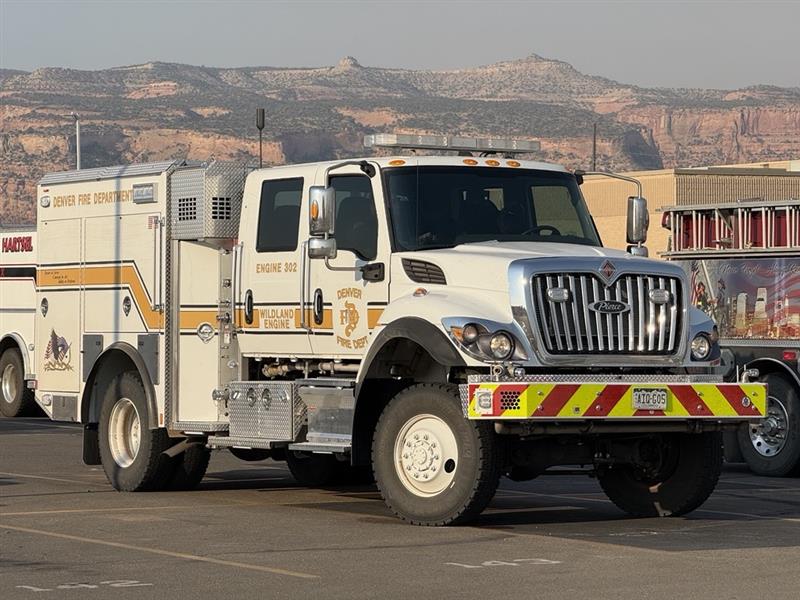 Denver Fire Department Wildland Engine Assigned to the Snyder Fire
