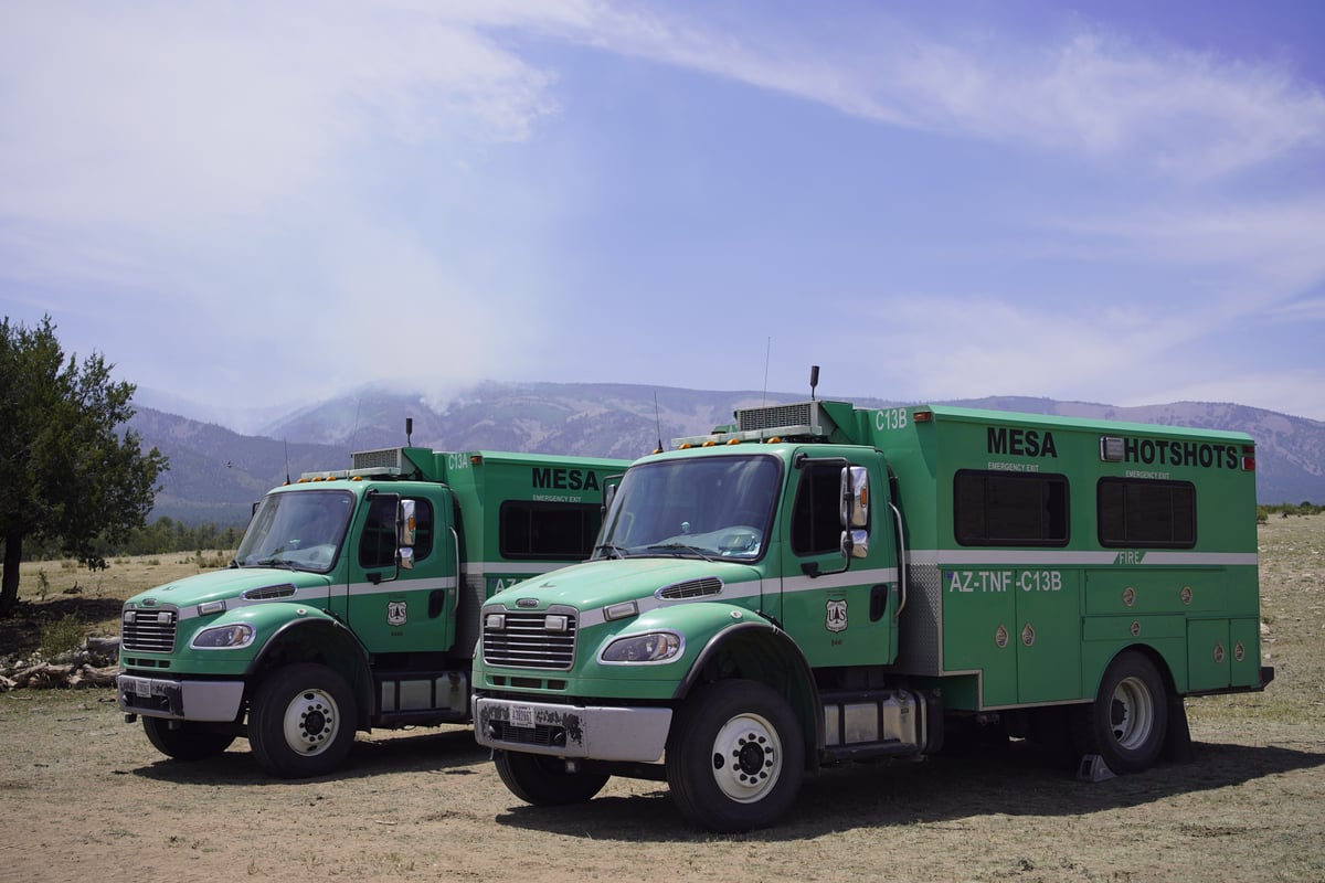 Seven Cabins Fire: Mesa Hotshot Buggies