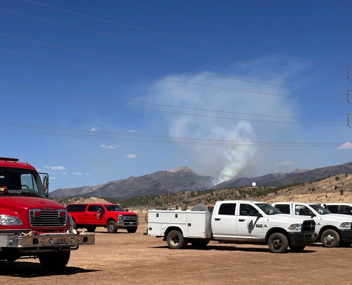 Cottonwood Fire Smoke Visible from Incident Command Post 7.10.26