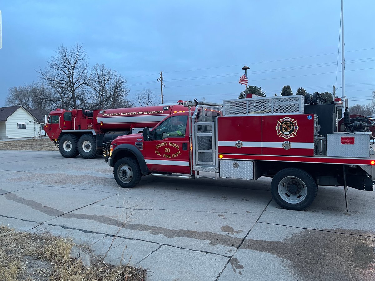 Firefighting Equipment Parked at Morning Briefing