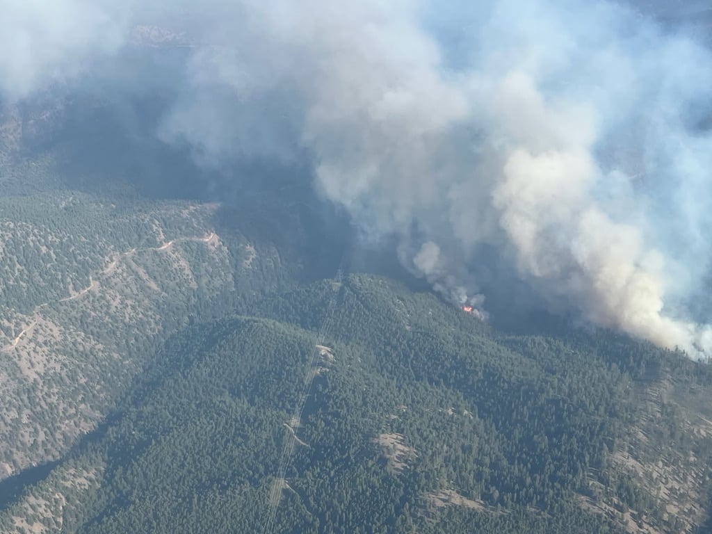 View of the Elder 1 Fire from Air Attack July 25
