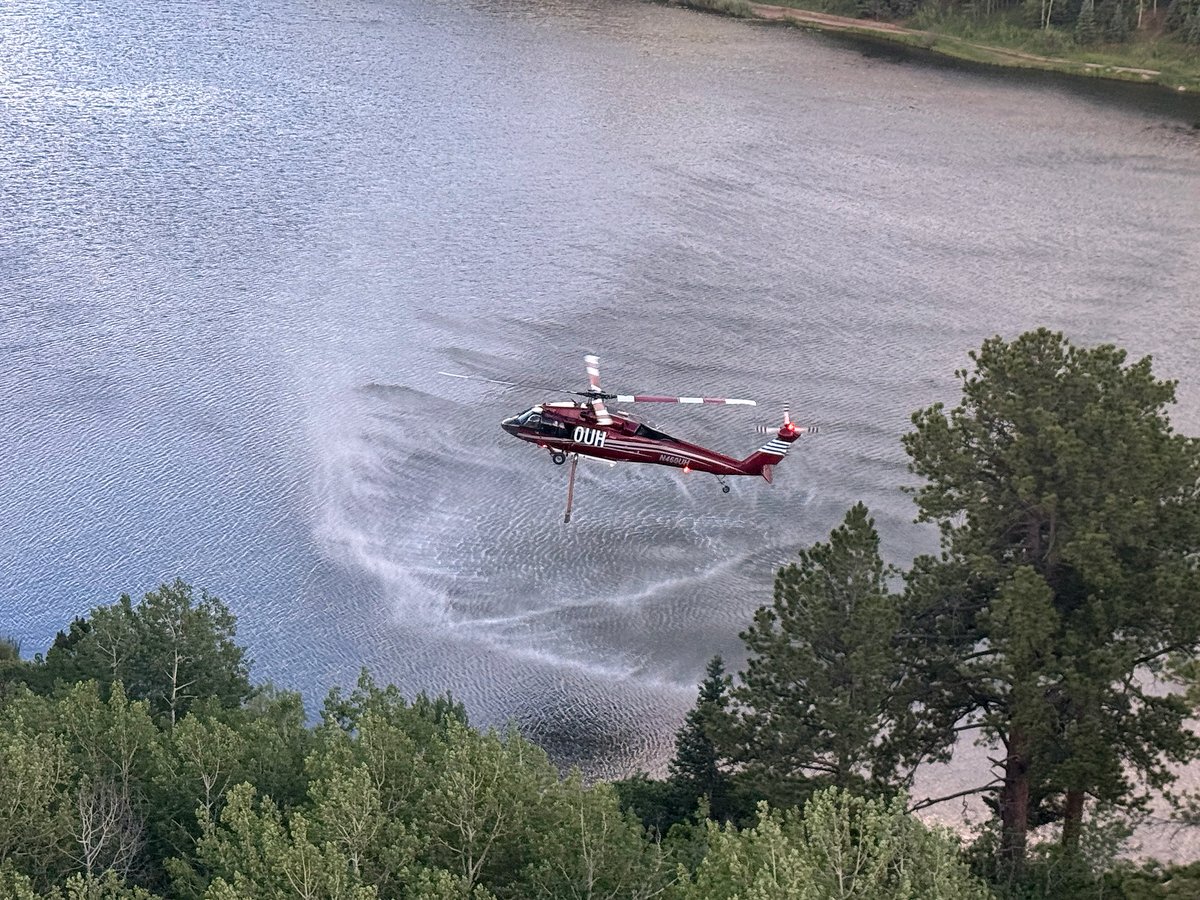 Blackhawk Helicopter on the Aspen Acres Fire