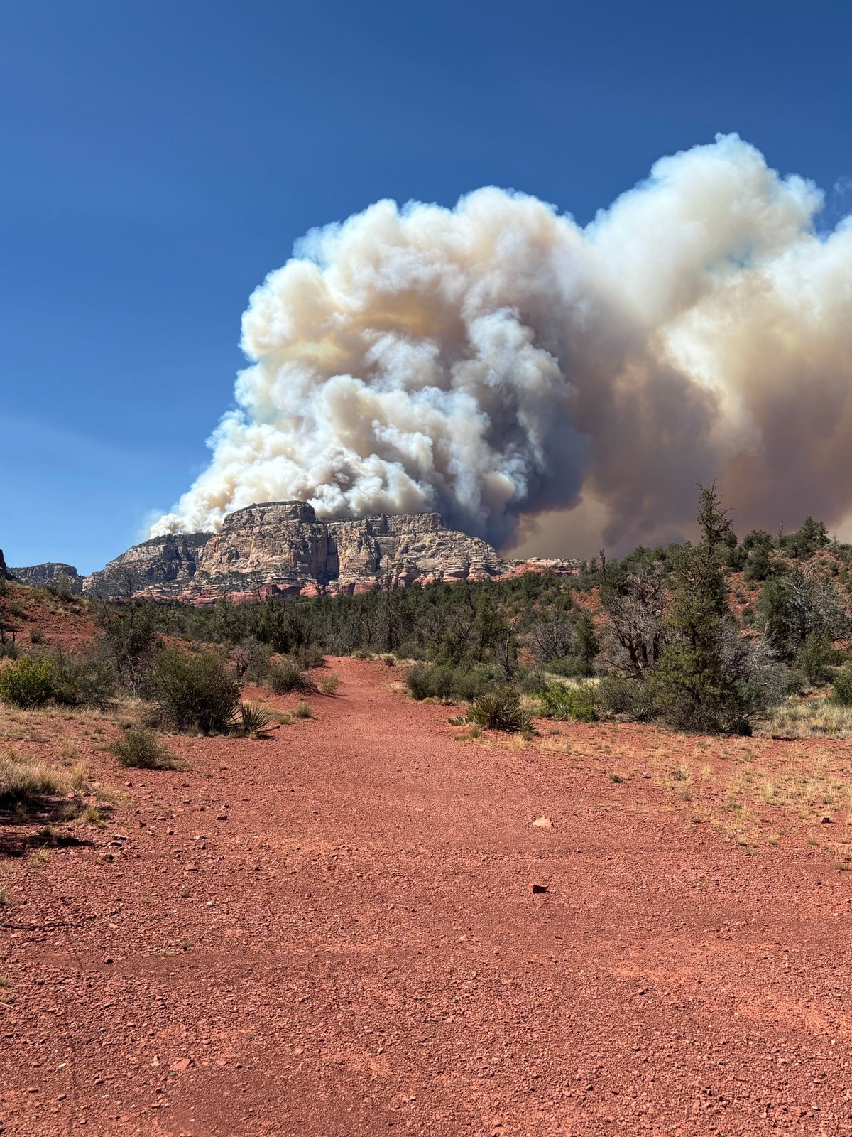 Fire As Seen From Long Canyon Road, July 1, 2026