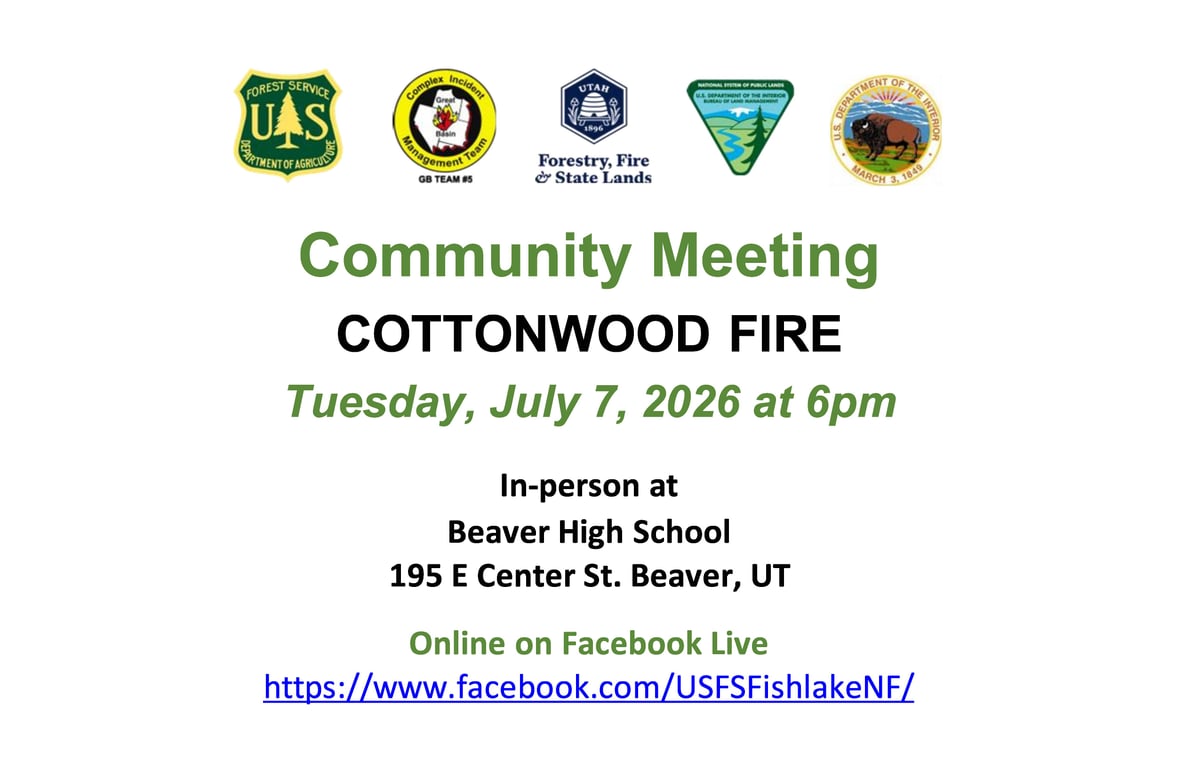 Community Meeting Flyer for 7-7-2026
