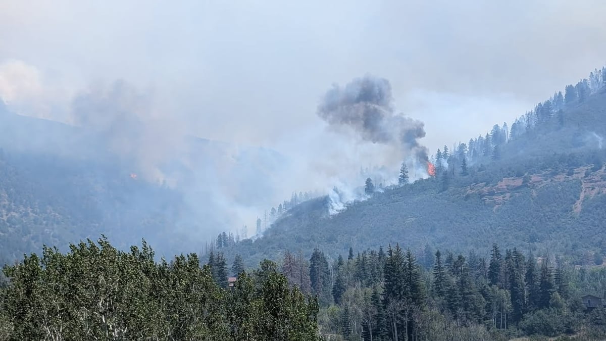 Fire behavior on the landscape July 15, 2026