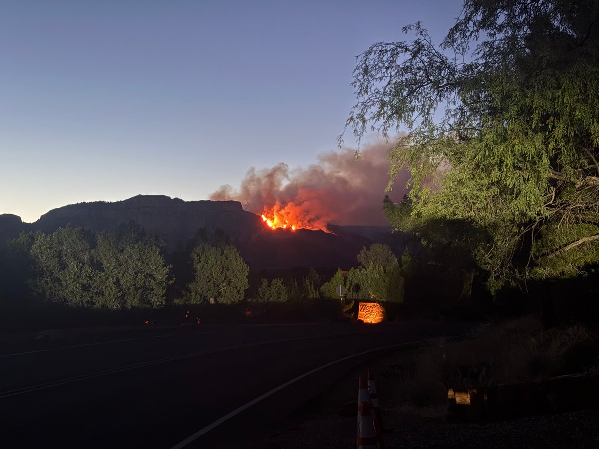 Night Fire at Little Round Mountain