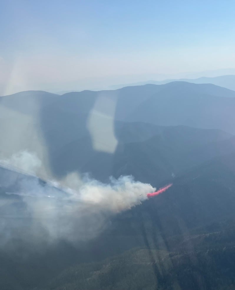 Inital attack view of the Elder 1 Fire on July 24