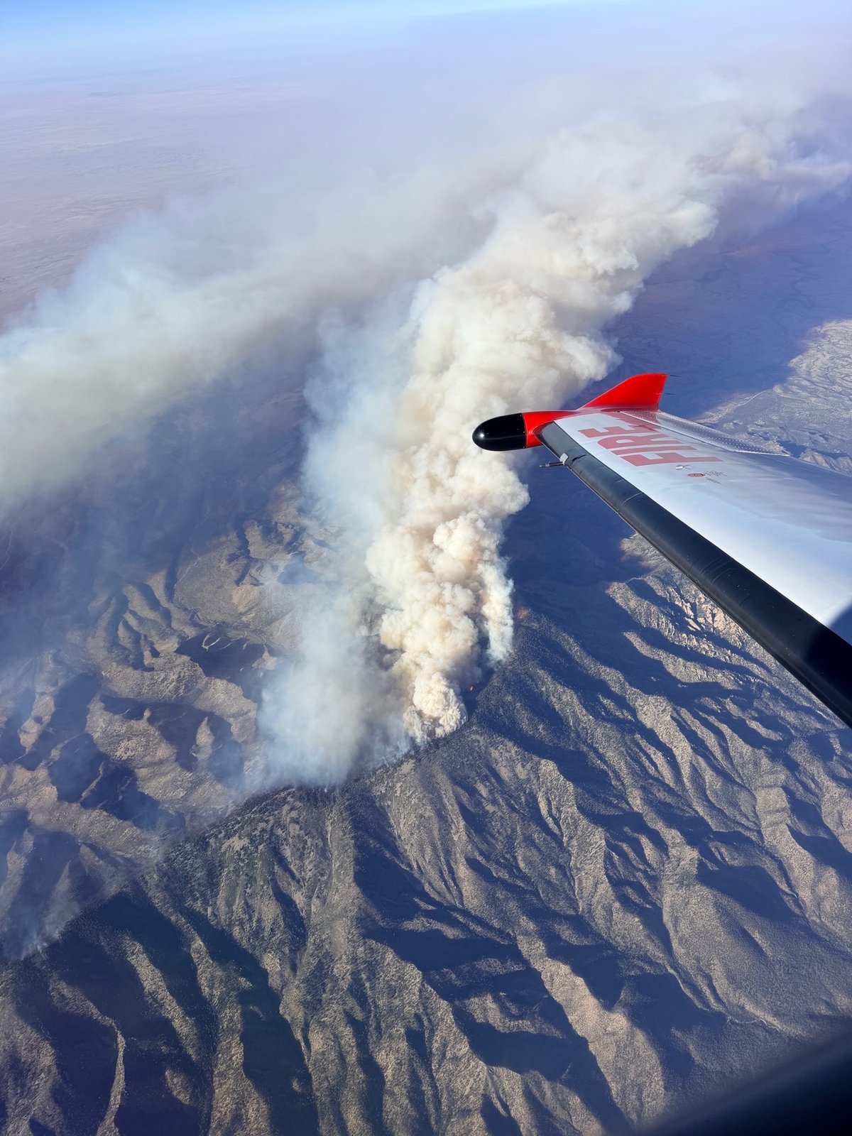 Seven Cabins Fire-Plume Taken By Aircraft-May 19, 2026