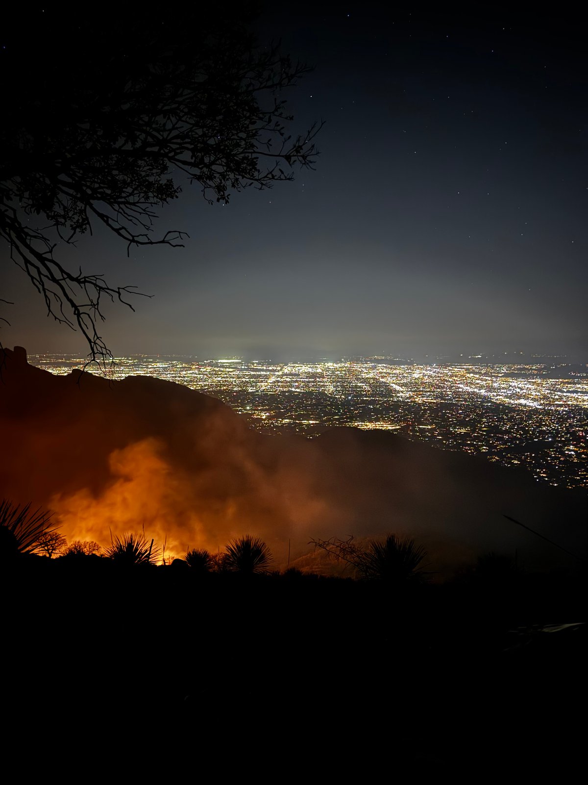 Nighttime Fire Glow, 06-16-2026