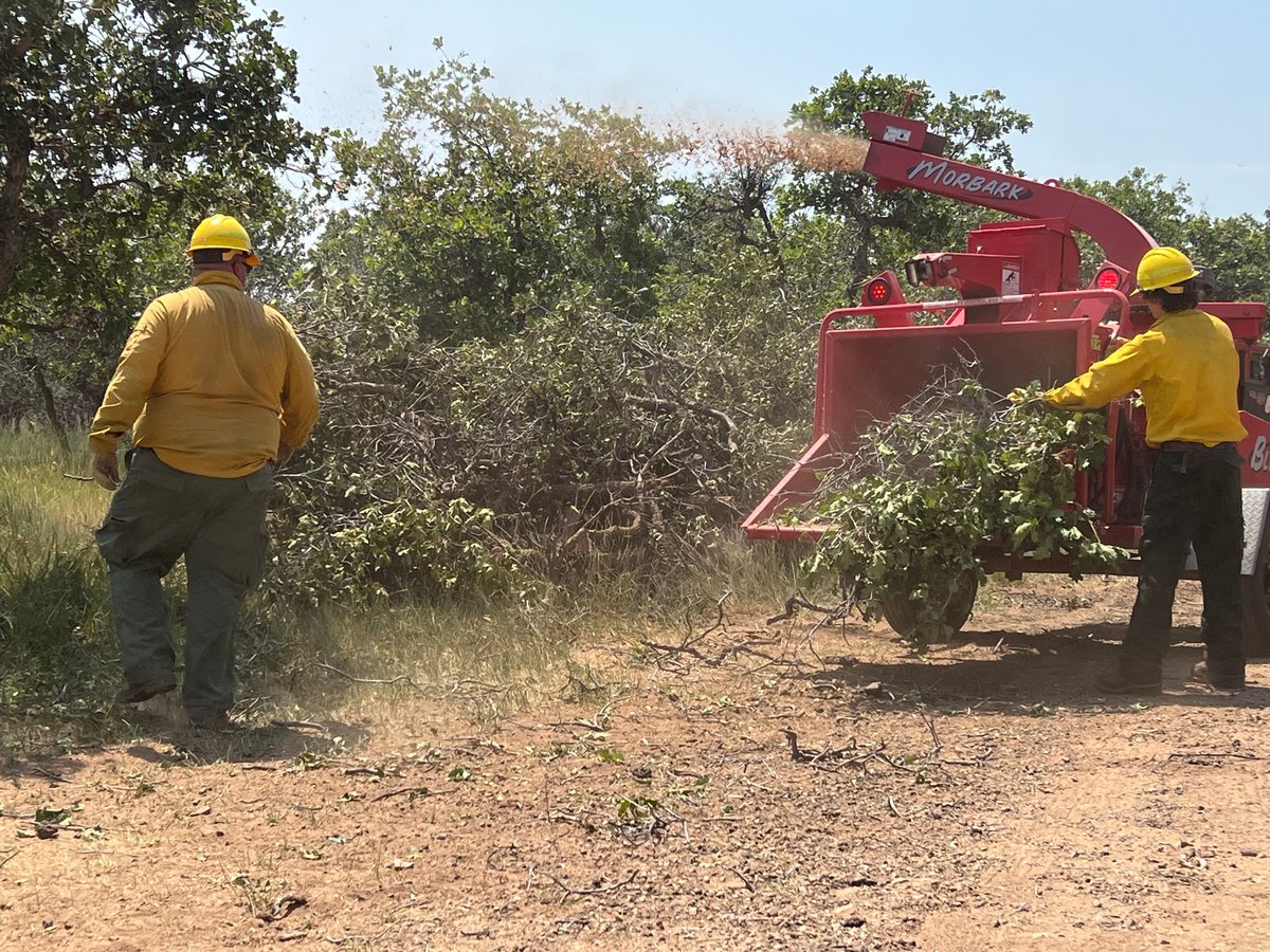 Crews Chipping Fuels Along Defensive Line