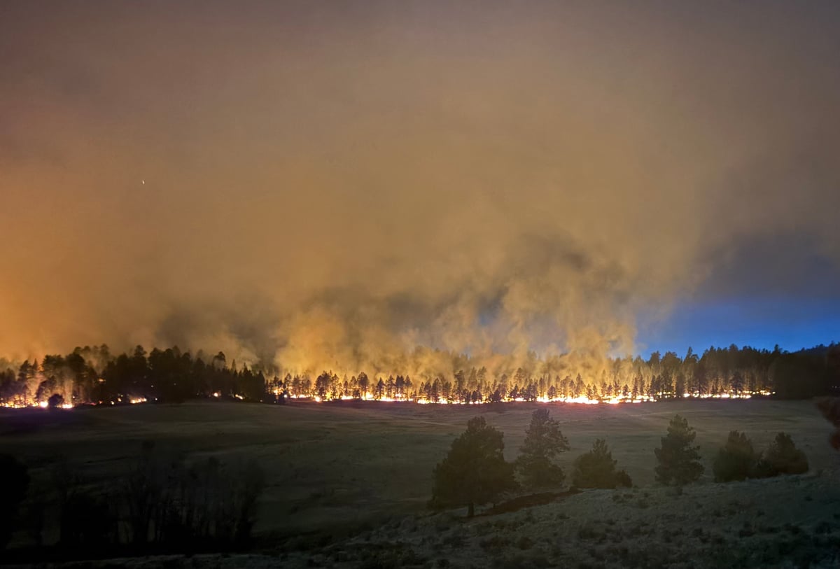 Beehive Fire Night Operations