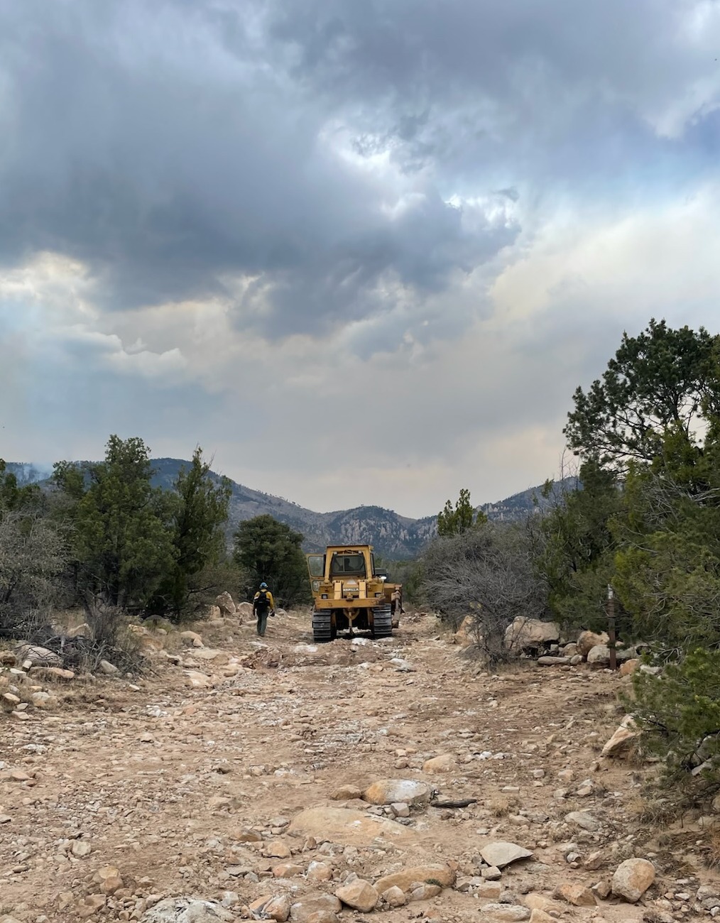 Seven Cabins Fire-Bulldozer-May 21, 2026