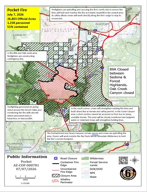 Pocket Fire Activity Map 07-07-2026