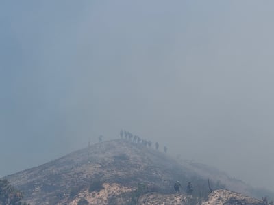 Dense Smoke on the South Fork Fire