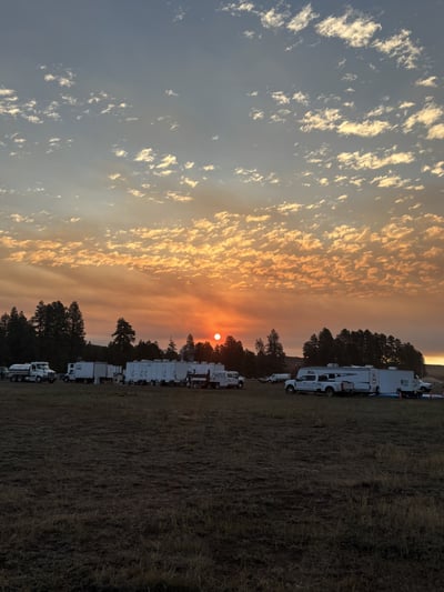 Sunrise Over Firecamp