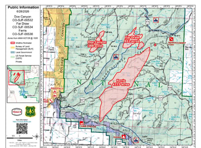 Ferris Fire map 06/29/2026