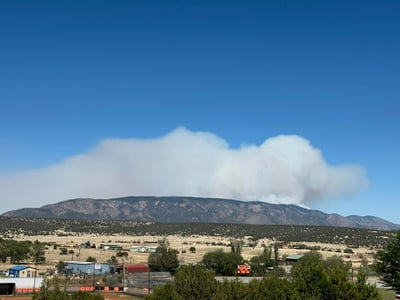 Seven Cabins Fire- Smoke Plume- May 16, 2026