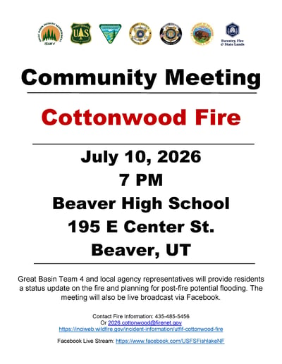 Cottonwood Fire Community Meeting 7.10