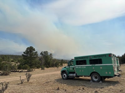 Seven Cabins Fire- Hotshots- May 19, 2026