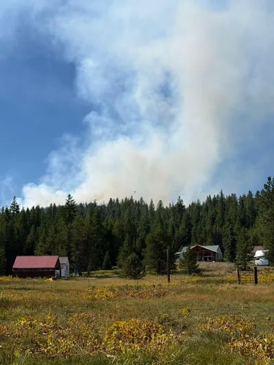 Smoke seen from South of Salmon Fire-2