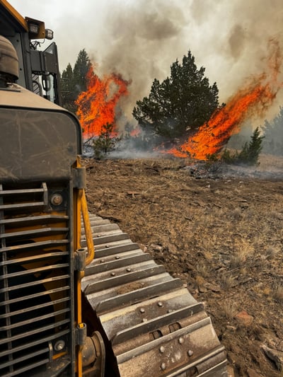 Dozer Line on Box Springs Fire 07-22-2026