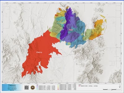 Progression Map For Iron and Cherry Fires