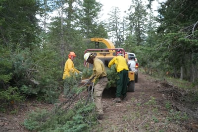 Sacaton Fire - Chipper Operations