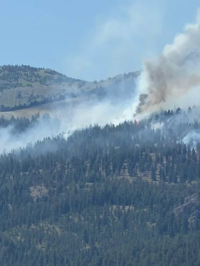 Smoke seen from South of Salmon Fire-1