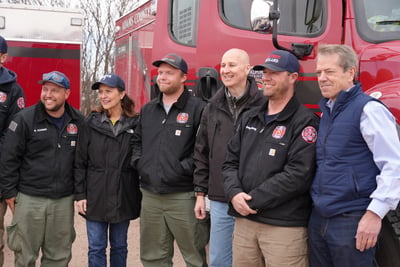 Governor Jim Pillen and US Senators Pete Ricketts and D...