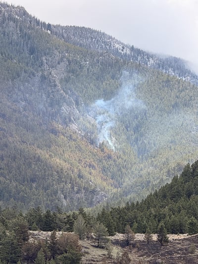 Heat Remains in Areas of the Fire