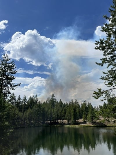 Plume above Lake