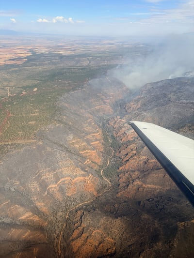 Aerial view of Dolores River Canyon on July 6 2026