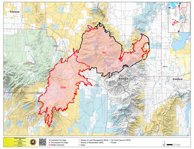 Iron and Cherry Fire Map for Sunday, June 28
