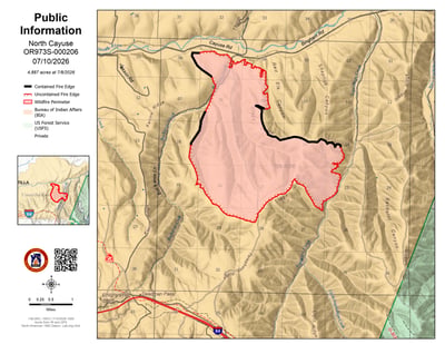 07-10-2026 North Cayuse Fire Map