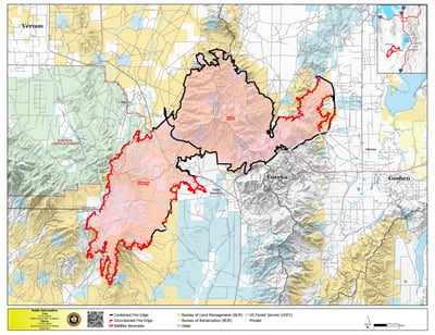 Iron and Cherry Fire Map for Monday, June 29