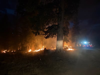 Night Burning Operation above LeBaron and Arrowhead 7.12.26