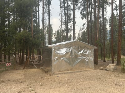 Structure Protection Efforts on Willow Fire